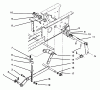 Toro 73421 (416-H) - 416-H Garden Tractor, 1996 (6900001-6999999) Listas de piezas de repuesto y dibujos HYDROSTATIC LIFT LINKAGE