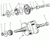 Toro 73423 (416-H) - 416-H Garden Tractor, 1997 (7900001-7999999) Listas de piezas de repuesto y dibujos CAM & CRANKSHAFTS