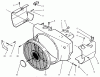 Toro 73423 (416-H) - 416-H Garden Tractor, 1997 (7900001-7999999) Listas de piezas de repuesto y dibujos ENGINE HOUSING