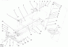 Toro 73423 (416-H) - 416-H Garden Tractor, 1997 (7900001-7999999) Listas de piezas de repuesto y dibujos FRAME AXLE AND STEERING SYSTEM