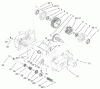 Toro 73450 (315-8) - 315-8 Garden Tractor, 2002 (220000001-220999999) Listas de piezas de repuesto y dibujos TRANSMISSION GEAR ASSEMBLY