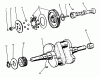 Toro 73501 (520-H) - 520-H Garden Tractor, 1995 (59000001-59000411) Listas de piezas de repuesto y dibujos CAMSHAFT & CRANKSHAFT
