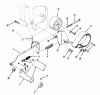Toro 73501 (520-H) - 520-H Garden Tractor, 1995 (59000001-59000411) Listas de piezas de repuesto y dibujos CLUTCH, BRAKE AND SPEED CONTROL LINKAGE