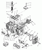 Toro 73501 (520-H) - 520-H Garden Tractor, 1995 (59000001-59000411) Listas de piezas de repuesto y dibujos ENGINE CYLINDER BLOCK