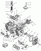 Toro 73501 (520-H) - 520-H Garden Tractor, 1995 (59002947-59999999) Listas de piezas de repuesto y dibujos ENGINE CYLINDER BLOCK