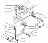 Toro 73501 (520-H) - 520-H Garden Tractor, 1995 (59002947-59999999) Listas de piezas de repuesto y dibujos HYDROSTATIC LIFT LINKAGE