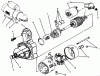 Toro 73501 (520-H) - 520-H Garden Tractor, 1995 (59002947-59999999) Listas de piezas de repuesto y dibujos STARTER