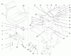 Toro 73502 (520-H) - 520-H Garden Tractor, 1997 (7900001-7999999) Listas de piezas de repuesto y dibujos FENDER, SEAT & TAIL LIGHTS