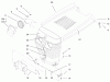 Toro 73502 (520-H) - 520-H Garden Tractor, 1997 (7900001-7999999) Listas de piezas de repuesto y dibujos HOOD ASSEMBLY