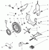 Toro 73546 (520Lxi) - 520Lxi Garden Tractor, 1998 (8900001-8999999) Listas de piezas de repuesto y dibujos ELECTRICAL COMPONENTS ASSEMBLY