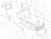 Toro 73547 (520Lxi) - 520Lxi Garden Tractor, 2000 (200000001-200000241) Listas de piezas de repuesto y dibujos GRILL & SIDE PANELS ASSEMBLY