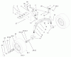 Toro 73547 (520Lxi) - 520Lxi Garden Tractor, 2001 (210000001-210999999) Listas de piezas de repuesto y dibujos TIE RODS, SPINDLE & FRONT AXLE ASSEMBLY