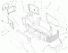 Toro 73561 (522xi) - 522xi Garden Tractor, 2000 (000000001-000999999) Listas de piezas de repuesto y dibujos GRILL & SIDE PANELS ASSEMBLY