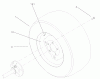 Toro 73561 (550) - 550 Garden Tractor, 2005 (250000001-250999999) Listas de piezas de repuesto y dibujos WHEEL ASSEMBLY