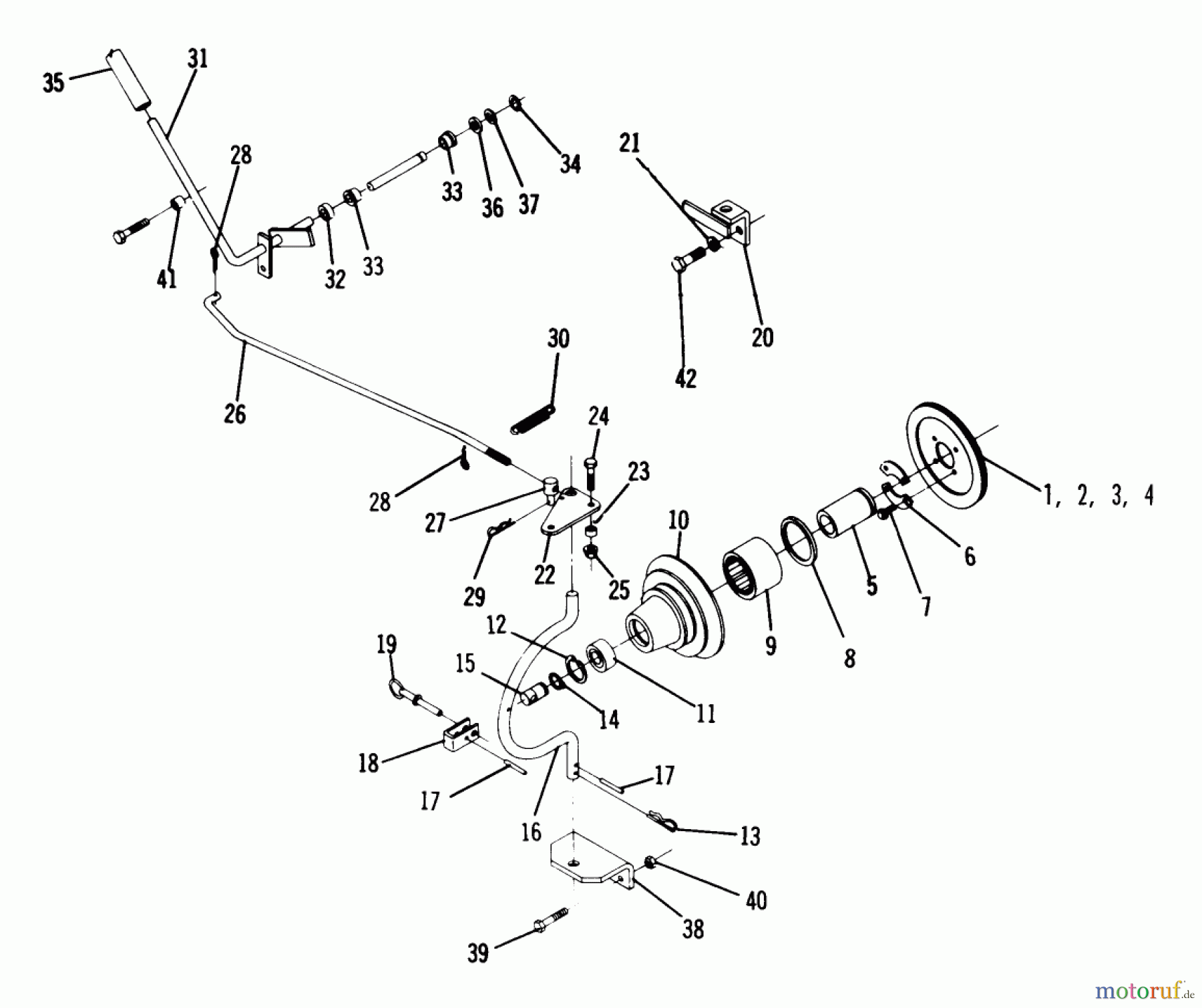 Toro Neu Accessories 83120 - Toro Manual PTO, 1973 PARTS LIST-PTO CLUTCH ATTACHMENT NO. 8-3120 FOR 1973-74 TRACTORS WITH 1 1/8