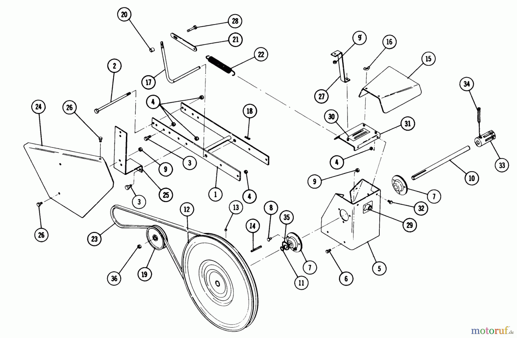 Toro Neu Accessories 83211 - Toro Farm Implement PTO, 1969 PARTS LIST-POWER TAKE-OFF MODEL 83211