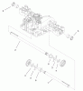 Toro 74570 (170-DH) - 170-DH Lawn Tractor, 2001 (210000001-210999999) Listas de piezas de repuesto y dibujos AXLE SHAFT ASSEMBLY