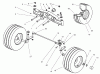 Toro 74570 (170-DH) - 170-DH Lawn Tractor, 2001 (210000001-210999999) Listas de piezas de repuesto y dibujos FRONT AXLE ASSEMBLY