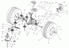 Toro 74570 (170-DH) - 170-DH Lawn Tractor, 2001 (210000001-210999999) Listas de piezas de repuesto y dibujos TRANSMISSION DRIVE ASSEMBLY