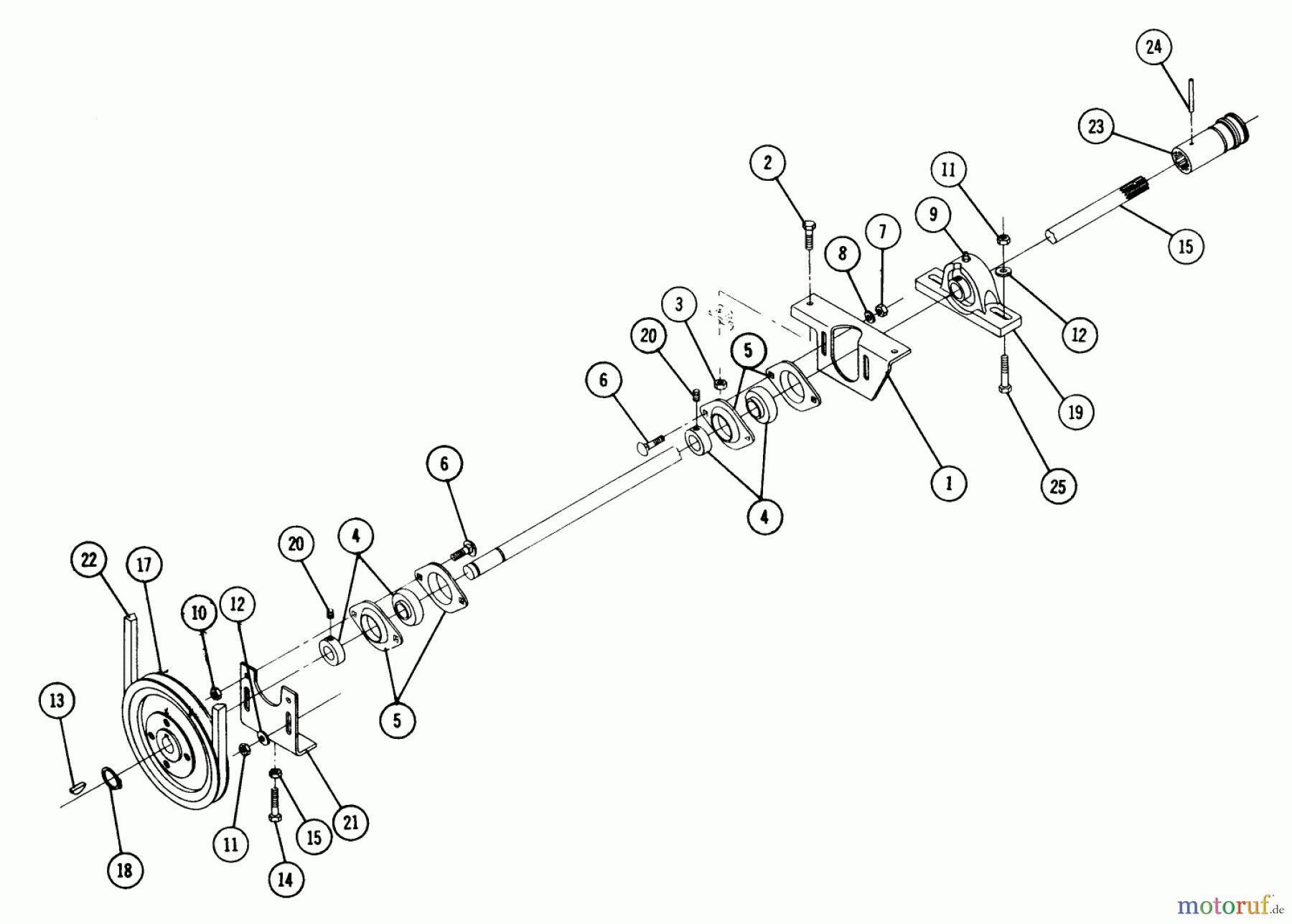 Toro Neu Accessories 83221 - Toro Rear PTO, 1973 PARTS LIST-REAR POWER TAKE-OFF MODEL 8-3221