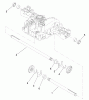 Toro 74573 (DH 200) - DH 200 Lawn Tractor, 2008 (280000001-280999999) Listas de piezas de repuesto y dibujos AXLE SHAFT ASSEMBLY TRANSMISSION ASSEMBLY NO. 114-3155