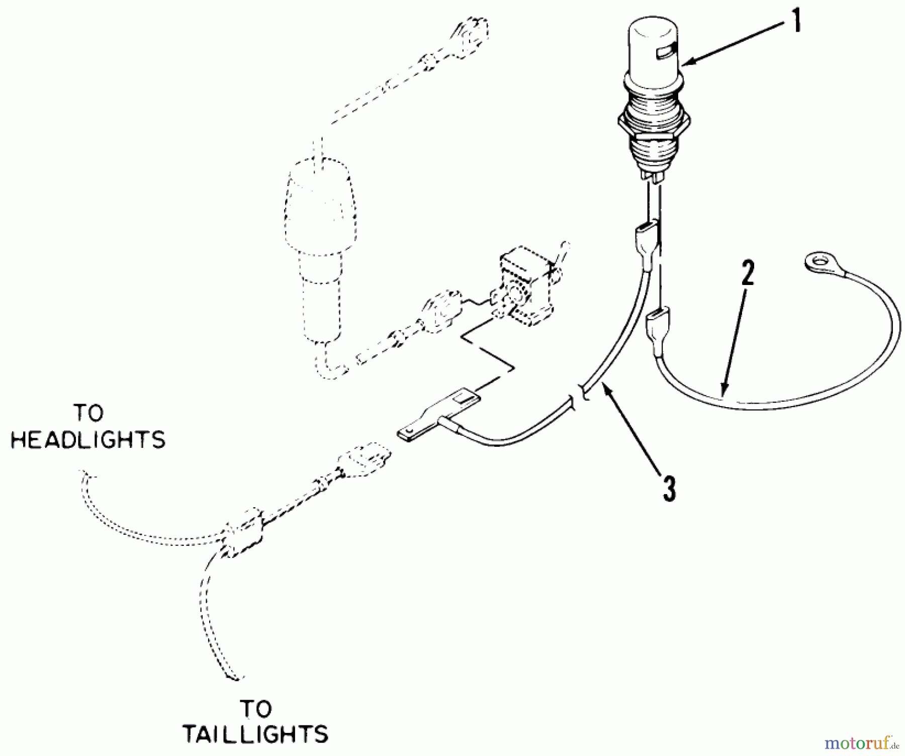  Toro Neu Accessories, Mower 80825 - Toro Dash Light, 1981 PARTS LIST FOR INSTRUMENT LIGHT FACTORY ORDER NUMBER 8-0825