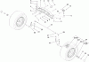 Toro 74582 (DH 210) - DH 210 Lawn Tractor, 2009 (290000001-290999999) Listas de piezas de repuesto y dibujos FRONT AXLE ASSEMBLY