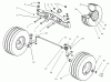 Toro 74590 (190-DH) - 190-DH Lawn Tractor, 2000 (200000001-200999999) Listas de piezas de repuesto y dibujos FRONT AXLE ASSEMBLY