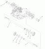 Toro 74590 (190-DH) - 190-DH Lawn Tractor, 2001 (210000001-210999999) Listas de piezas de repuesto y dibujos AXLE SHAFT ASSEMBLY