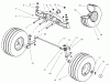 Toro 74590 (190-DH) - 190-DH Lawn Tractor, 2001 (210000001-210999999) Listas de piezas de repuesto y dibujos FRONT AXLE ASSEMBLY