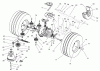 Toro 74590 (190-DH) - 190-DH Lawn Tractor, 2001 (210000001-210999999) Listas de piezas de repuesto y dibujos TRANSMISSION DRIVE ASSEMBLY