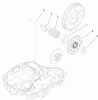 Toro 74592 (DH 220) - DH 220 Lawn Tractor, 2007 (270000652-270999999) Listas de piezas de repuesto y dibujos FINAL PINION ASSEMBLY TRANSMISSION ASSEMBLY NO. 104-2889