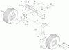 Toro 74592 (DH 220) - DH 220 Lawn Tractor, 2009 (290000001-290999999) Listas de piezas de repuesto y dibujos FRONT AXLE ASSEMBLY