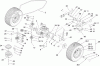 Toro 74592 (DH 220) - DH 220 Lawn Tractor, 2009 (290000001-290999999) Listas de piezas de repuesto y dibujos TRANSMISSION ASSEMBLY