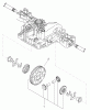 Toro 74593 (DH 220) - DH 220 Lawn Tractor, 2009 (290000001-290999999) Listas de piezas de repuesto y dibujos DIFFERENTIAL GEAR ASSEMBLY TRANSMISSION ASSEMBLY NO. 114-3155
