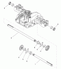 Toro 74596 (DH 220) - DH 220 Lawn Tractor, 2012 (SN 312000001-312999999) Listas de piezas de repuesto y dibujos AXLE SHAFT ASSEMBLY TRANSMISSION ASSEMBLY NO. 114-3155