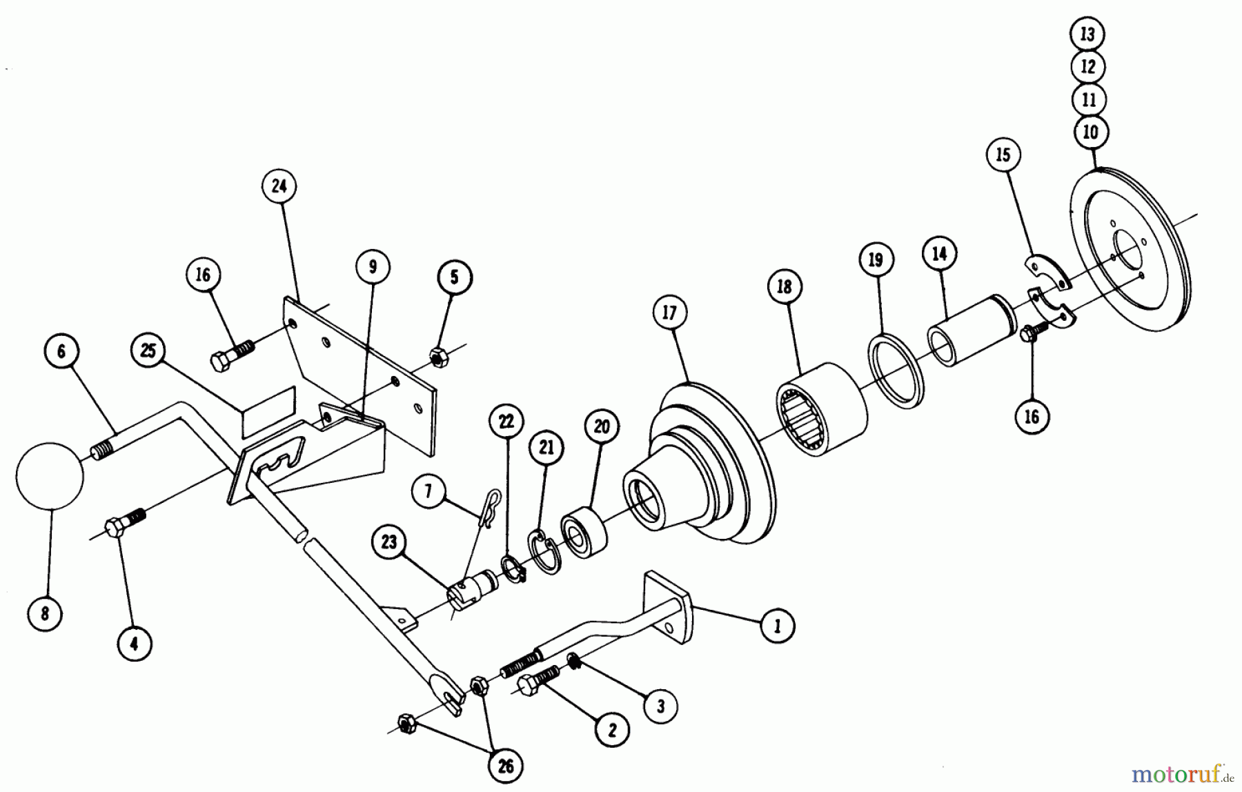 Toro Neu Accessories 83311 - Toro PTO Kit, Tractor, 1969 PARTS LIST-POWER TAKE-OFF MODEL 8-3311