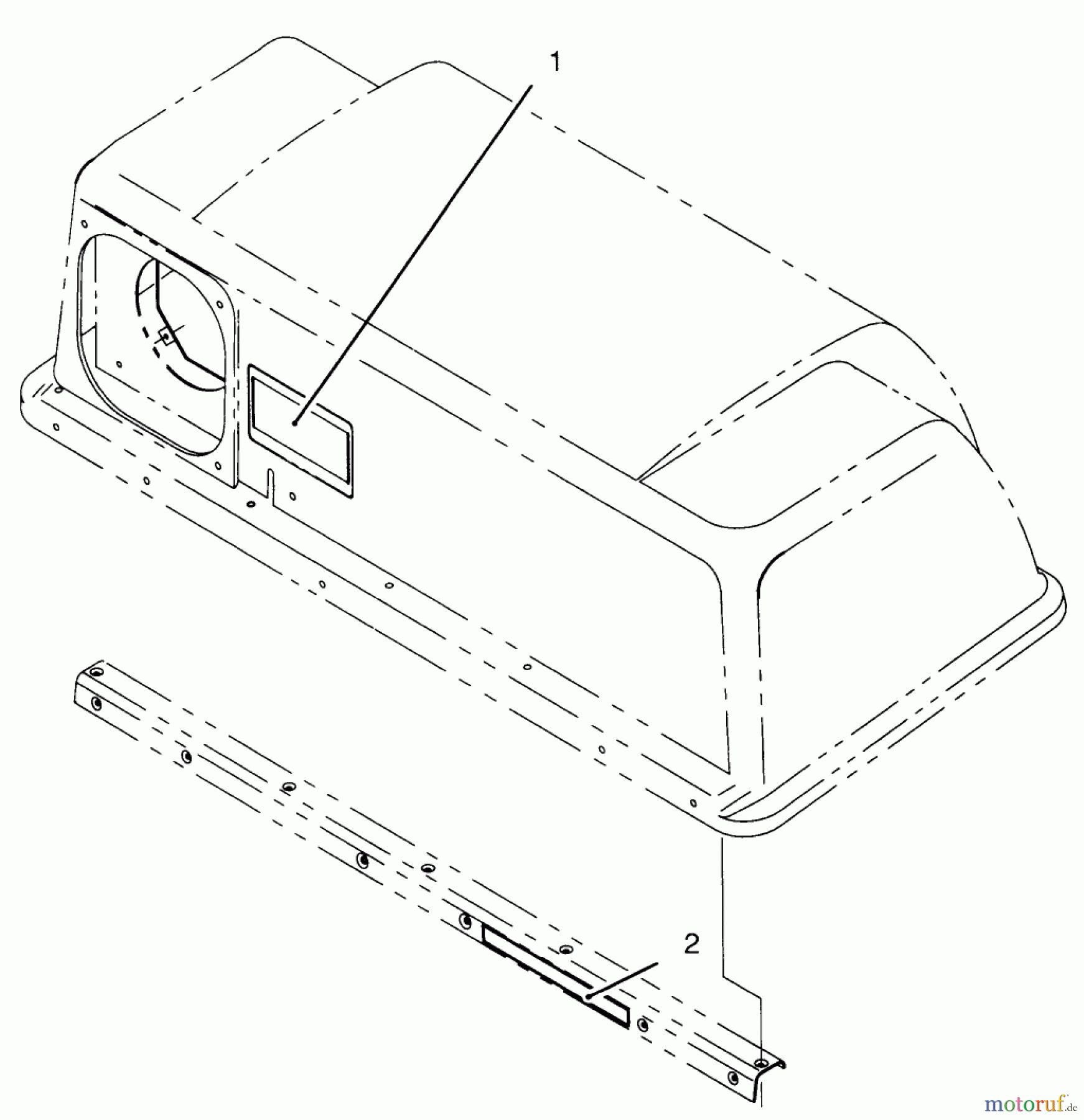 Toro Neu Accessories, Mower 93-9257 - Toro CE Kit For Model 79203 BAG TOP ASSEMBLY