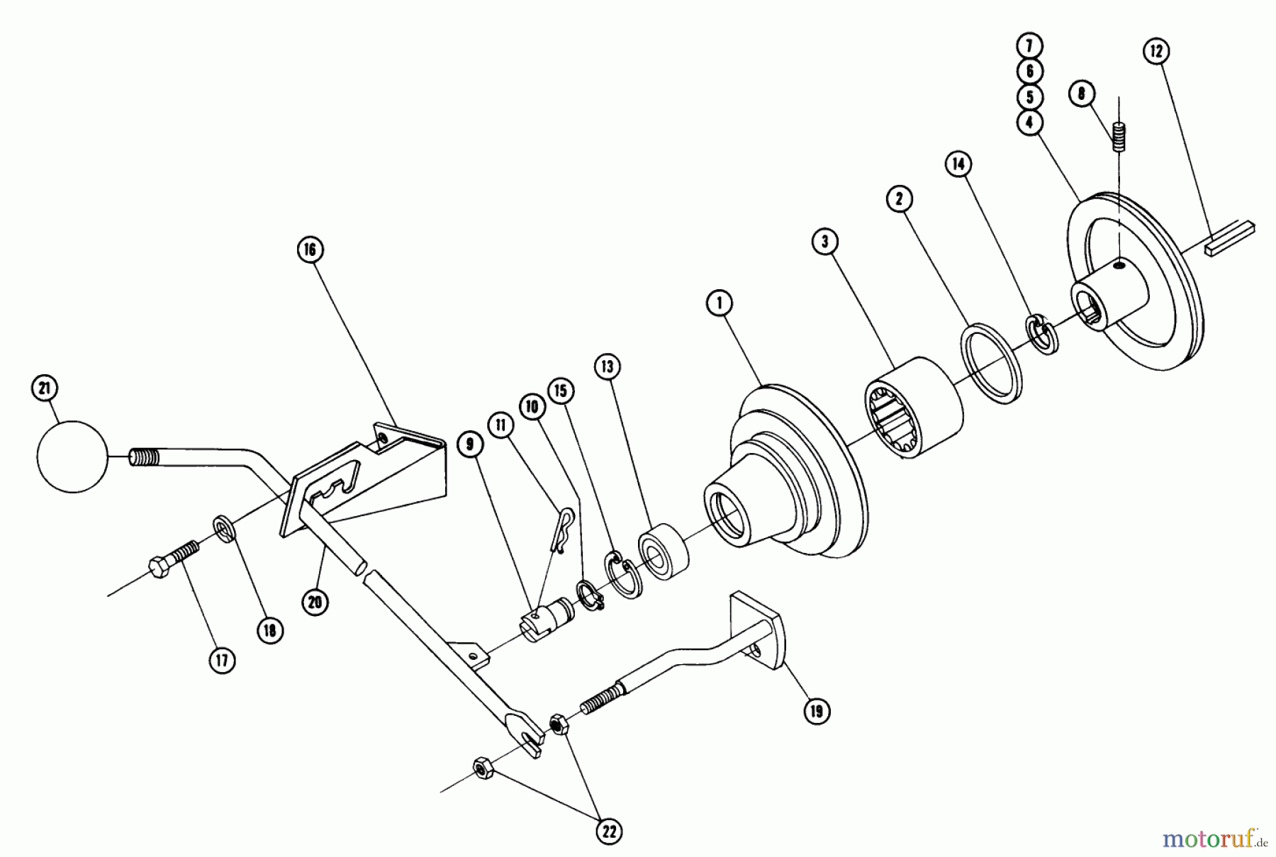 Toro Neu Accessories 83411 - Toro PTO Kit, Tractor, 1969 PARTS LIST-POWER TAKE OFF MODEL 8-3411