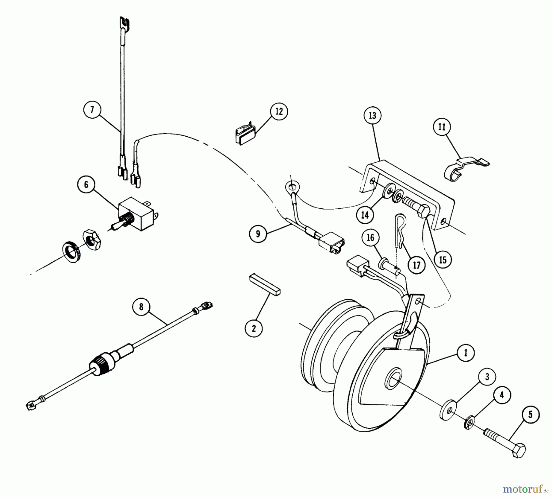 Toro Neu Accessories 83513 - Toro Electric PTO, 1973 PARTS LIST-ELECTRIC CLUTCH MODEL 8-3513