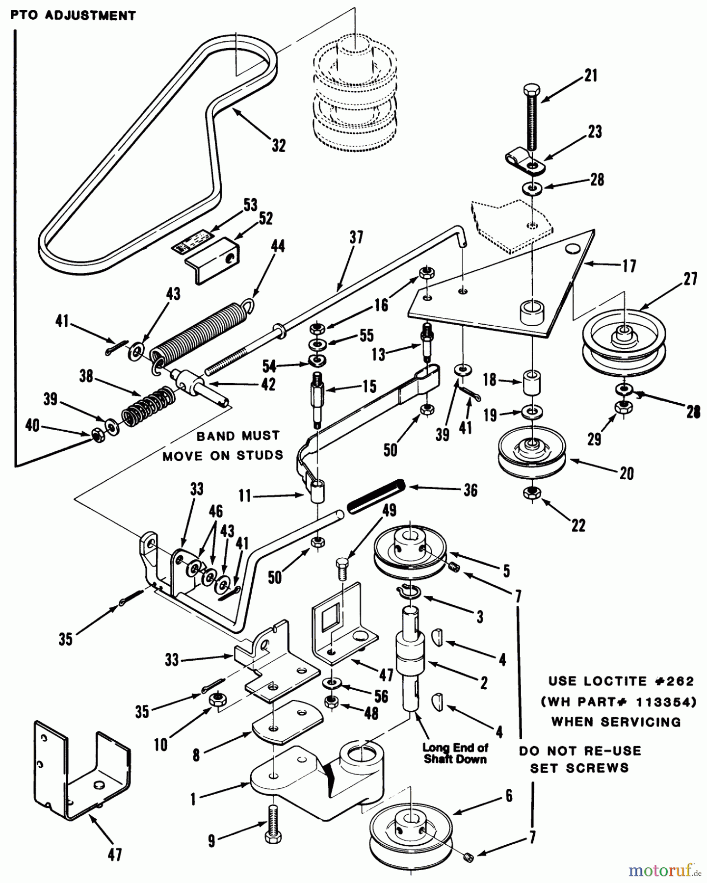  Toro Neu Mowers, Rear-Engine Rider 33-08B304 (108-3) - Toro 108-3 Rear Engine Rider, 1987 PTO CLUTCH, PULLEYS, AND CONTROLS