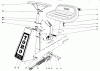 Toro 56010 - 25" Sportlawn Lawnmower, 1972 (2000001-2999999) Listas de piezas de repuesto y dibujos STEERING AND SEAT ASSEMBLY