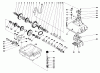 Toro 56006 - 25" Premium Rider, 1976 (6000001-6999999) Listas de piezas de repuesto y dibujos TRANSMISSION ASSEMBLY