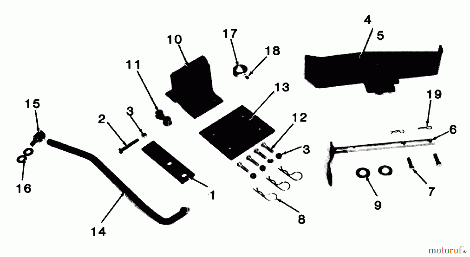  Toro Neu Accessories 83900 - Toro Foot Control, 1986 PARTS LIST FOR FOOT CONTROL ACCESSORY FACTORY ORDER NUMBER 8-3900