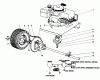 Toro 56027 - 25" Premium Rider Keylectric, 1974 (4000001-4999999) Listas de piezas de repuesto y dibujos ENGINE AND DIFFERENTIAL ASSEMBLY MODEL NO. 56022