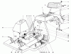 Toro 56033 - 25" Premium Rider Keylectric, 1974 (4000001-4999999) Listas de piezas de repuesto y dibujos BODY AND SEAT ASSEMBLY
