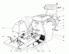 Toro 56044 - 25" Premium Rider Keylectric, 1976 (6000001-6999999) Listas de piezas de repuesto y dibujos BODY AND SEAT ASSEMBLY