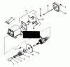 Toro 56044 - 25" Premium Rider Keylectric, 1978 (8000001-8999999) Listas de piezas de repuesto y dibujos 12 VOLT ELECTRIC STARTER NO. 33606