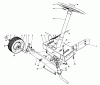 Toro 56044 - 25" Premium Rider Keylectric, 1979 (9000001-9999999) Listas de piezas de repuesto y dibujos FRONT AXLE ASSEMBLY