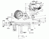 Toro 56044 - 25" Premium Rider Keylectric, 1980 (0000001-0999999) Listas de piezas de repuesto y dibujos ENGINE AND AXLE ASSEMBLY